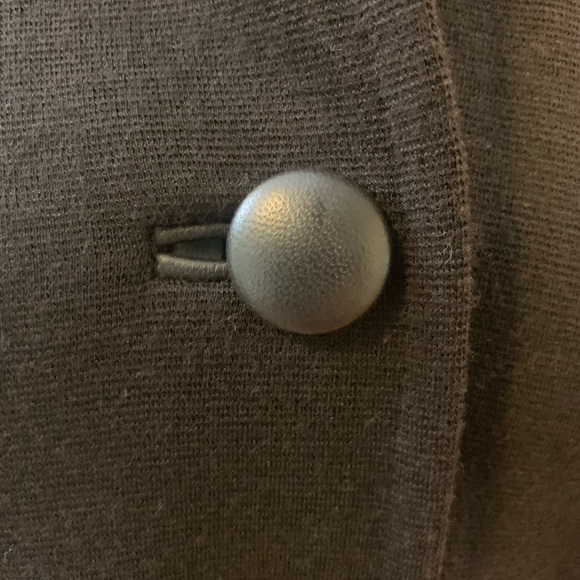 Teri Jon Vintage black Wool/leather jacket, size 6/8 - Picture 5 of 8